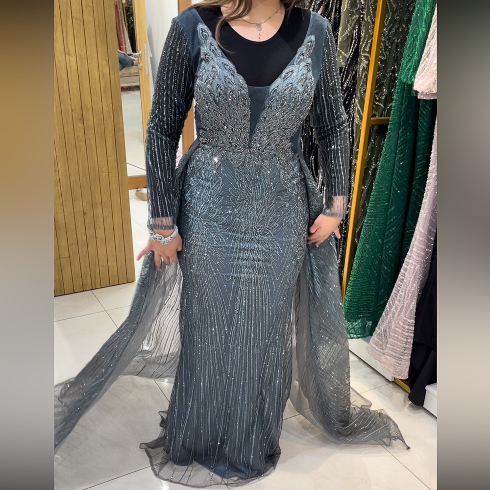 Crystal dress with over skirt